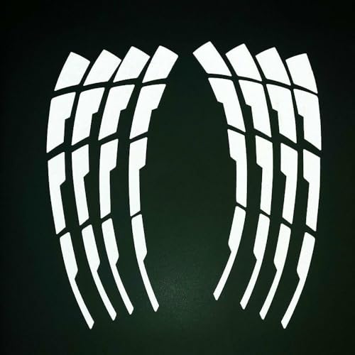 AutoBizarre DIY White Blade Style 3D Letters Rubber Tyre Stickers Kit for Decoration Styling Universal for All Cars, Vans, Trucks, Motorcycles - Image 4