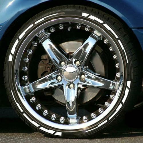 AutoBizarre DIY White Blade Style 3D Letters Rubber Tyre Stickers Kit for Decoration Styling Universal for All Cars, Vans, Trucks, Motorcycles - Image 2