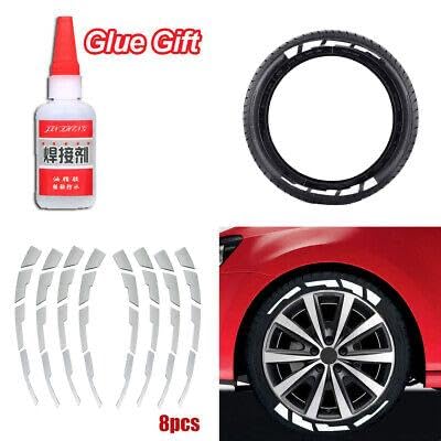 AutoBizarre DIY White Blade Style 3D Letters Rubber Tyre Stickers Kit for Decoration Styling Universal for All Cars, Vans, Trucks, Motorcycles - Image 3