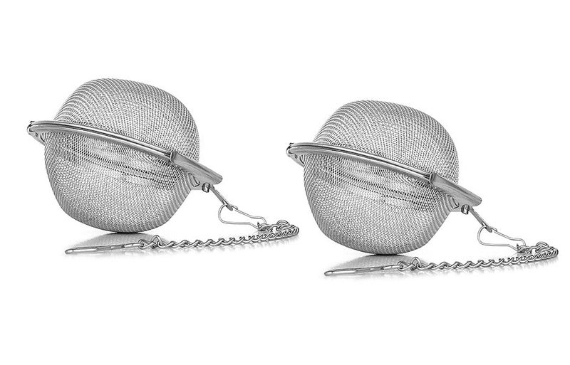 ONICORN® Stainless Steel Mesh Tea Infuser Ball-Tea Strainer Filters-Tea Interval Diffuser for Loose Natural Leaf Tea & Seasoning Herbal Spices (Silver, Medium Pack of 2) - Image 1