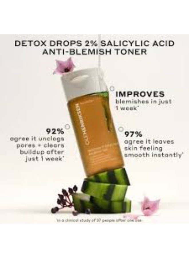 أول هينريكسين أولي هنريكسن تونر "ديتوكس دروبس" (Detox Drops) بتركيز 2% من حمض الساليسيليك لمكافحة الشوائب  120 مل - Image 2
