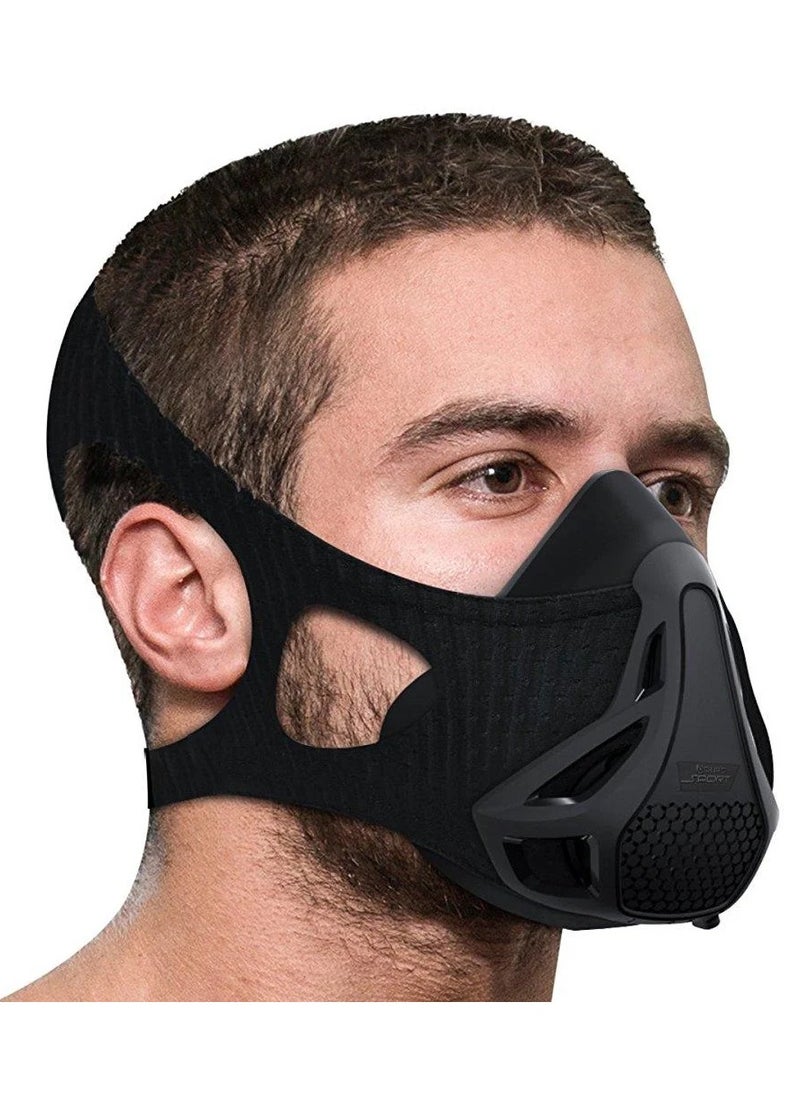 Training Workout Mask, 24 Level Breathing Resistance, Improves Lung Capacity and Endurance, for Running, Cardio, Cycling, Gym, M Size - pzsku/ZB22BA3039BCE6BEBC681Z/45/_/1740387842/e4857439-3514-4624-a62a-b040ee92fef1