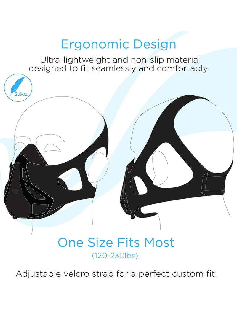 Generic - Training Workout Mask, 24 Level Breathing Resistance, Improves Lung Capacity and Endurance, for Running, Cardio, Cycling, Gym, M Size - Image 1