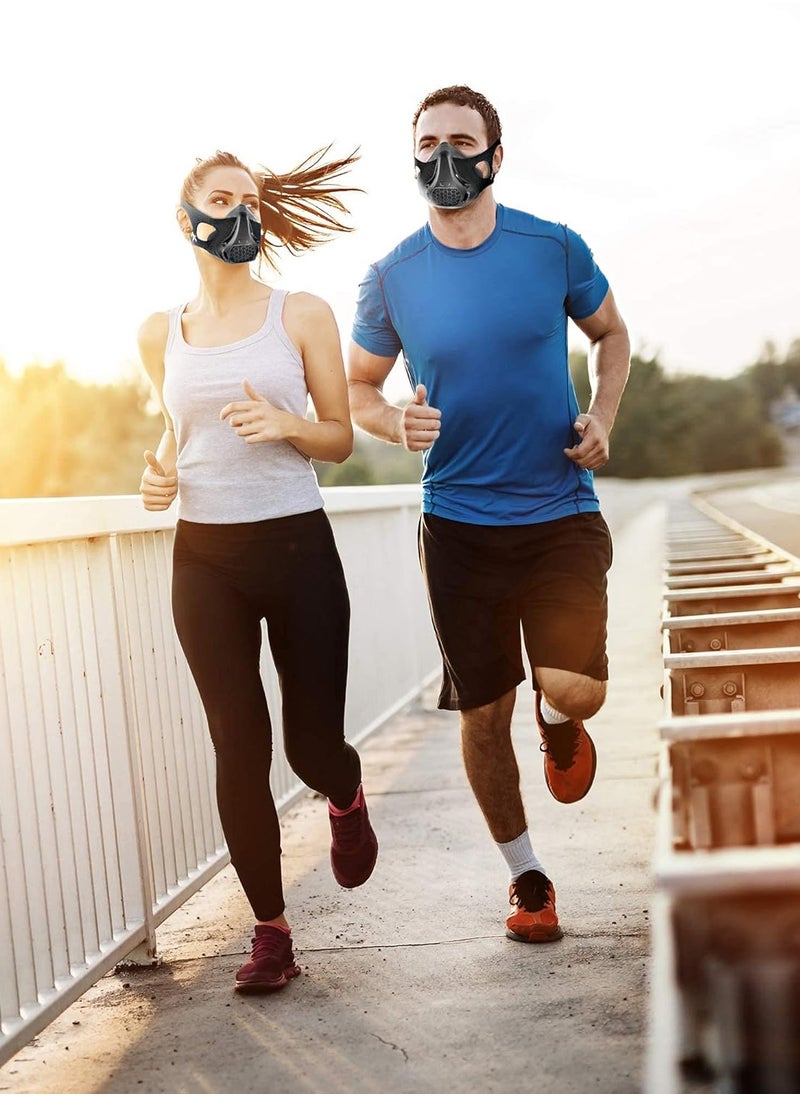 Generic - Training Workout Mask, 24 Level Breathing Resistance, Improves Lung Capacity and Endurance, for Running, Cardio, Cycling, Gym, M Size - Image 1