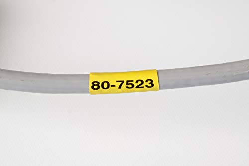 Brady Authentic (M21-125-C-342-YL) PermaSleeve Heat Shrink Tubing for Control / Electrical Panels, Wire Harness, BlackonYellow- For M210, M210-LAB, M211, BMP21-PLUS and BMP21-LAB Printers, .235"W 7'L - Image 4