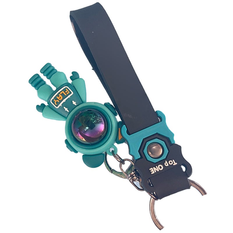 سلسلة مفاتيح دب لطيف بتصميم كرتوني للفتيات للحقيبة - إكسسوار مفاتيح من المطاط الناعم PVC الفاخر مع حلقة معدنية لتعليق على الحقيبة المدرسية أو السيارة - Image 4