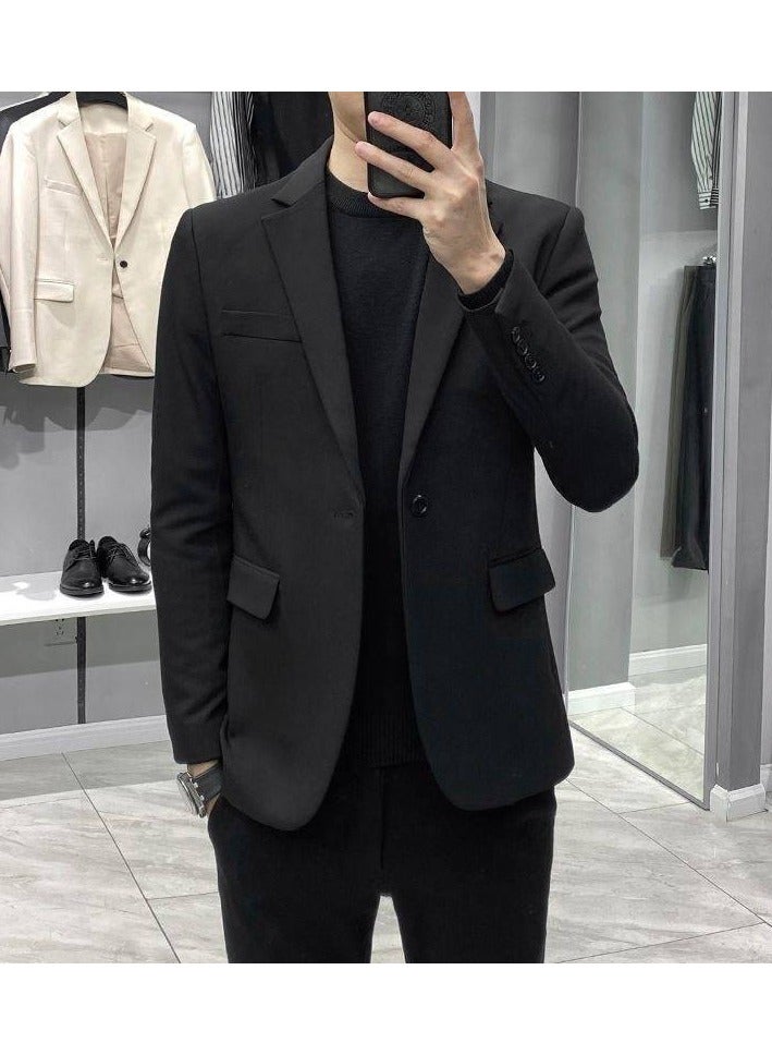 KUYING Slim-fit Casual Single-breasted Business Suit Jacket  - Image 1