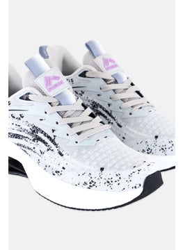 RBX Women Lace Up Running Sports Shoes, Grey Combo  - Image 3
