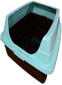 Pet Litter Cleaning Sand Dish, Extra Large Cat Toilet with Cat Litter Scoop, Plastic Cat Litter Box- muli colour
