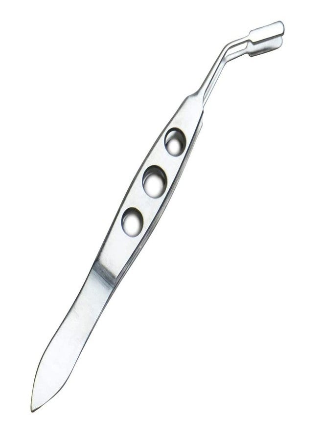 FUNORNAM Meibomian Gland Expressor Professional Forceps Premium Stainless Steel Eyelid Massage Tweezers for Dry Eyes, High Precision Tweezer Tools - Rectangle Tip - Image 1