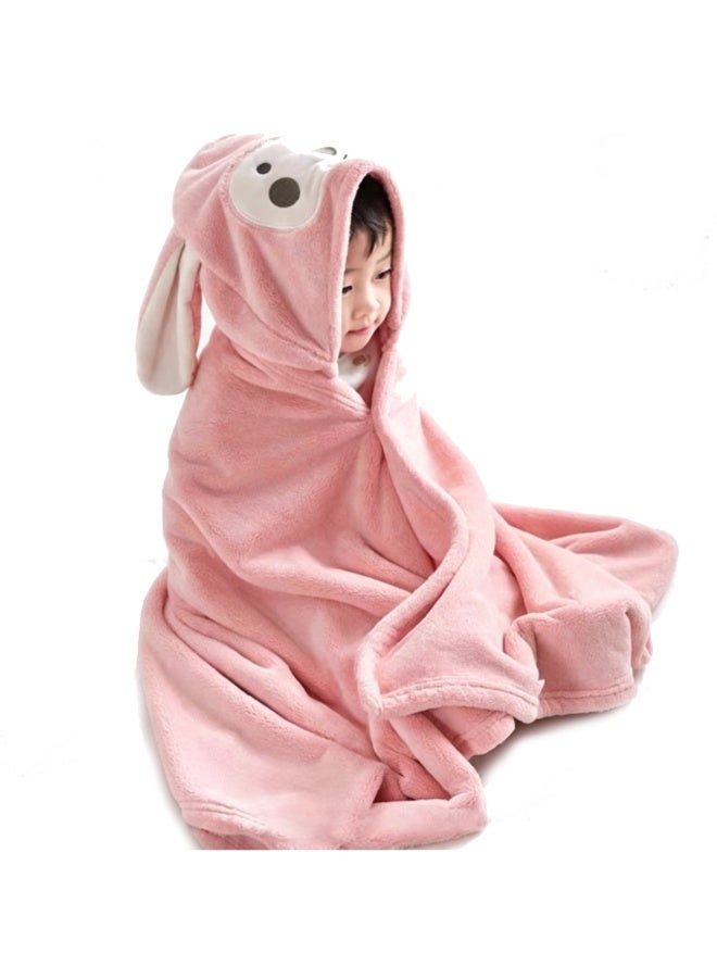 Toddler Towels with Hood, Super Soft Coral Fleece, Ultra Absorbent Bath Towels Poncho Towels with Snap Buttons for Bath, Beach, Swim, Bedtime Snuggles, Age 0-12 Years - Image 2