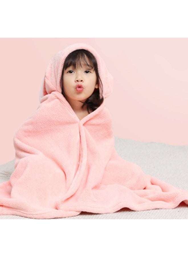 Toddler Towels with Hood, Super Soft Coral Fleece, Ultra Absorbent Bath Towels Poncho Towels with Snap Buttons for Bath, Beach, Swim, Bedtime Snuggles, Age 0-12 Years - Image 4