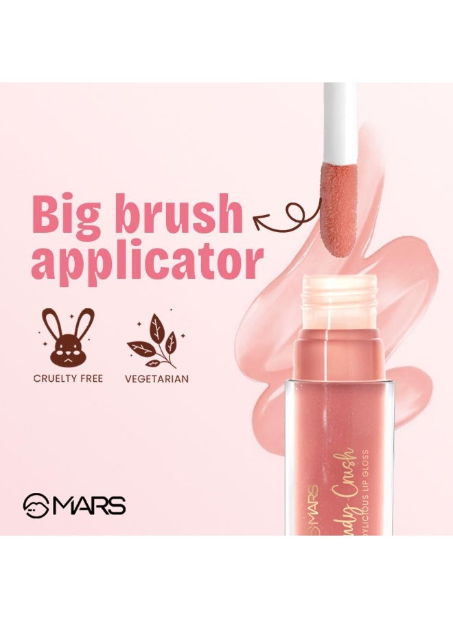 مارس ملمع شفاه مارس كاندي ليشوس الشفاف للنساء | مرطب ولمعان فائق | خفيف الوزن | غير لزج | غني بفيتامين هـ وحمض الهيالورونيك وإستر الأفوكادو (4.0 مل) (01-كاندي كراش) - Image 5