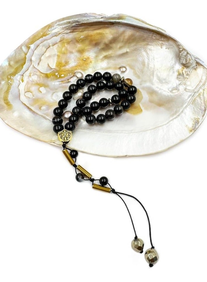 REBUY REBUY Sulemani agate Natural Sulemani Islamic Prayer Rosary Beads Tasbih Tasbeeh 33 beads - Image 5