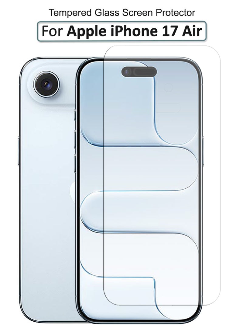 For Apple iPhone 17 Air - Tempered Glass Screen Protector - Delicate Touch , Higher Transparency , Easy to Install ,Anti-scratch and Bubble-free Screen Protector Compatible With Apple iPhone 17 Air - Clear - Image 1