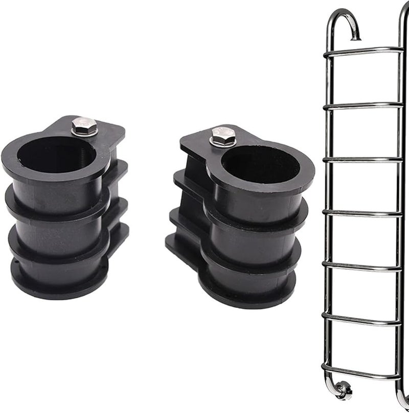 Black Rubber Ladder Bumpers Covers For Swimming Pool Ladder Pack of 2 - Image 5