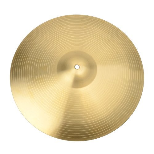 ITSHAND 18 Inch Crash Ride Cymbal for Drum Set, 0.8mm Copper Alloy Bronze Drum Cymbal with Bright Focused Tone, Golden Finish Practice Cymbal for Beginner Drummers, Performance - Image 1