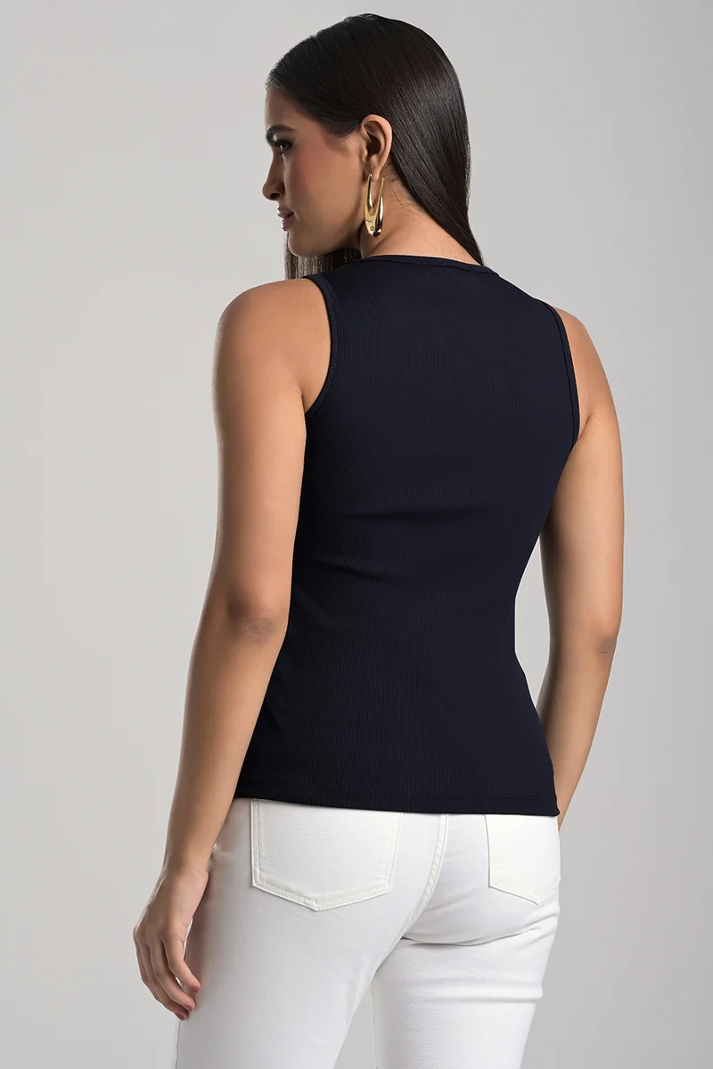 Carmen Steffens Black Basic Tank Top