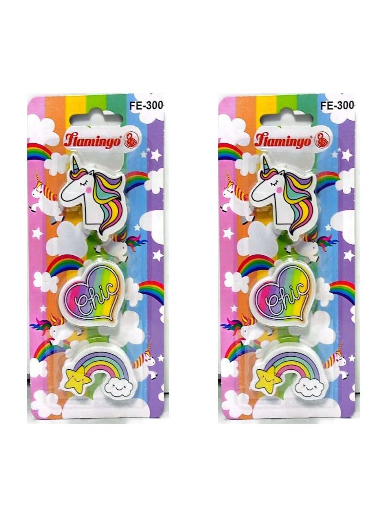 Flamingo Kids Erasers set of 2 - Image 1