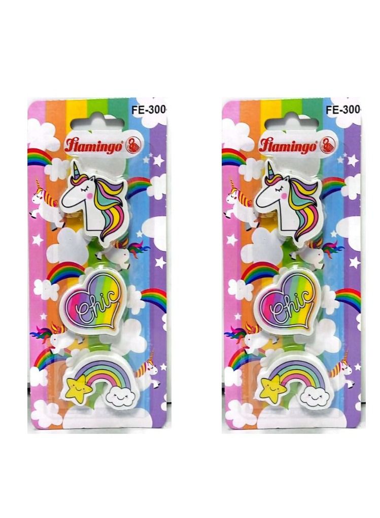 Flamingo Kids Erasers set of 2 - Image 2