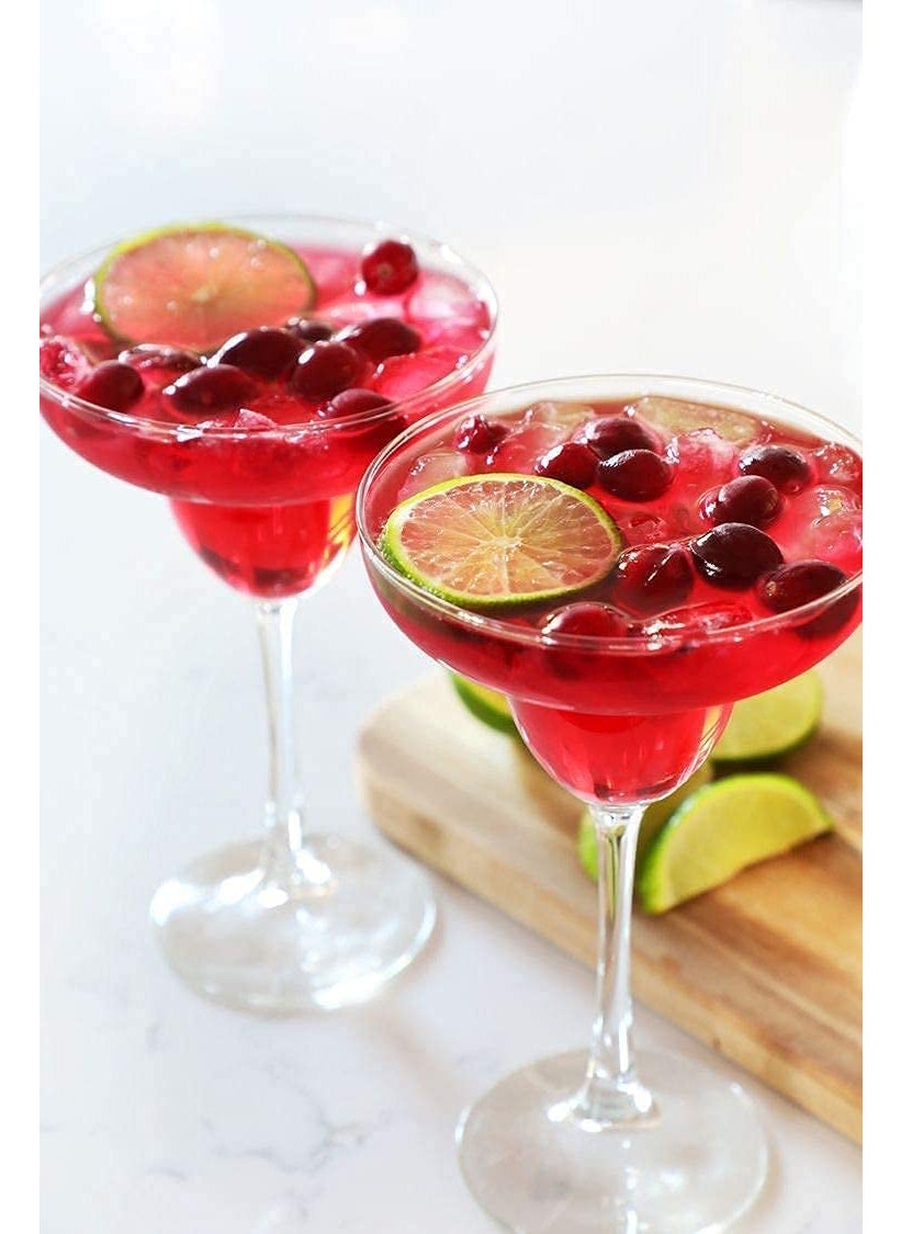 BLISS START BLISS START Margarita Glasses 200ml Crystal Clear Set of 4 Margarita Glasses Elegant Glassware for Margaritas Pina Coladas and Cocktails Clear  - Image 2