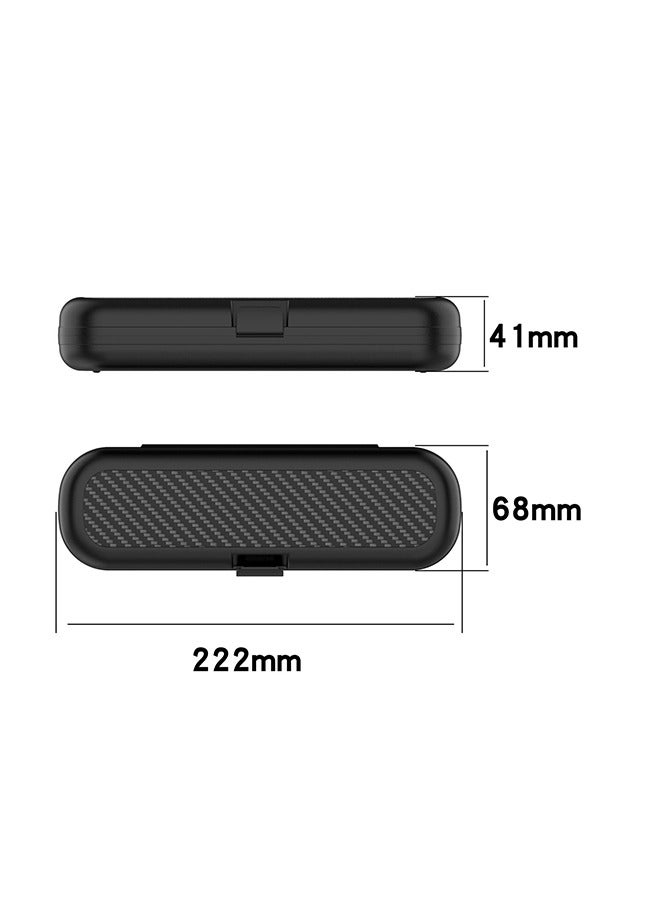 Generic Portable Electric toothbrush Travel Container Case,Easily cleaned Travel Toothbrush Holder,Anti Bacterial Hard Plastic Toothbrush Store Box Bag for Oral-B PRO iO Series 8/9/10 for Aquasonic Black Series for Philips Sonicare 4100/6100/9000/9900/7500  - Image 4