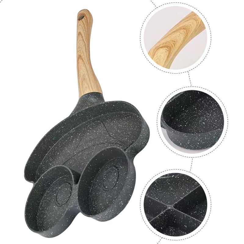 Small Frog Face Nonstick Maifan Stone Egg Frying Pan For Stovetop Omelet Breakfast - Image 4