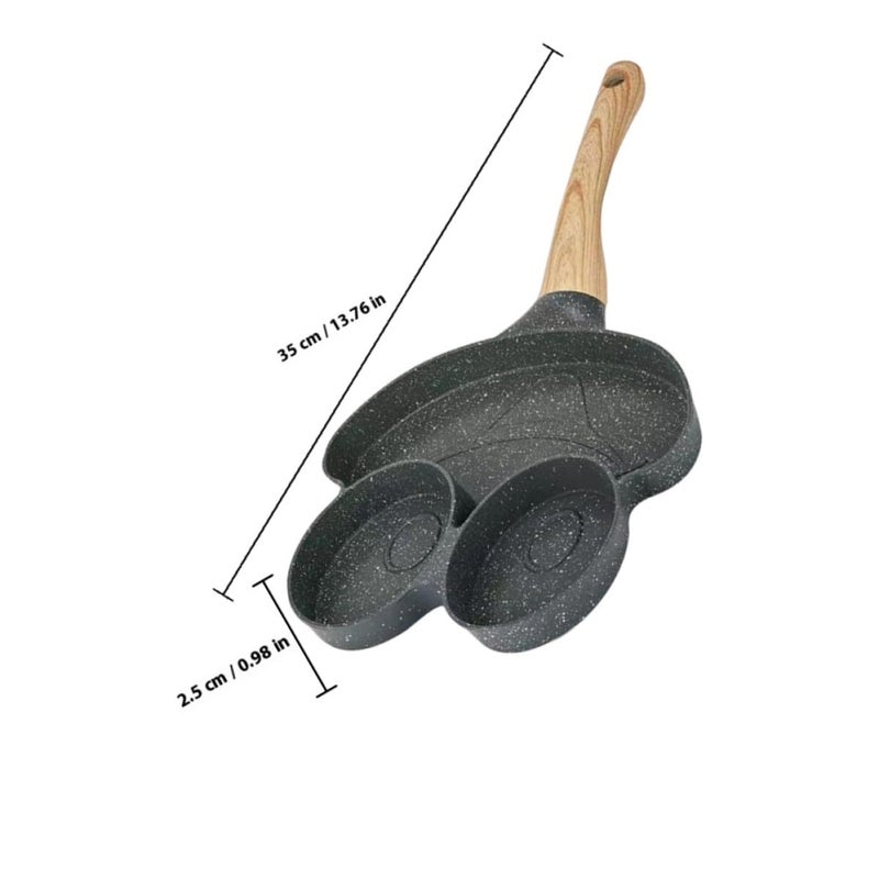 Small Frog Face Nonstick Maifan Stone Egg Frying Pan For Stovetop Omelet Breakfast - Image 3