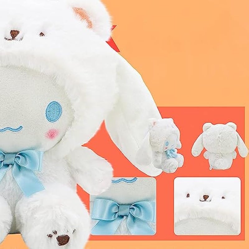 SeiBes 8in Soft Plush Doll Cute Soft Toys,Cross-Dressing Series Plush,Plush Pillow Stuffed Animals Toy Birthday Gifts for Girls Kids (White Bear-E) - Image 4