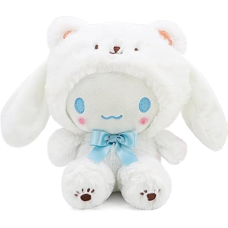 SeiBes 8in Soft Plush Doll Cute Soft Toys,Cross-Dressing Series Plush,Plush Pillow Stuffed Animals Toy Birthday Gifts for Girls Kids (White Bear-E) - Image 1