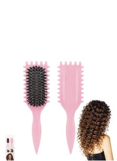 Adando Adando Curly Hair Brush Curl Define Styling Brush Wet Dry Detangler Hair Brush The Essential Tool For Shaping And Styling Your Curls Detangling for Combing Men and Women Achieve Perfectly Defined Curls  - Image 1