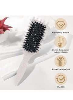 Adando Adando Curly Hair Brush Curl Define Styling Brush Wet Dry Detangler Hair Brush The Essential Tool For Shaping And Styling Your Curls Detangling for Combing Men and Women Achieve Perfectly Defined Curls  - Image 3