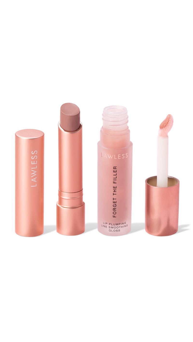 Lawless Women's Lip Twin Bundle, Lavender Sorbet, Pink, 2 Count - Image 1