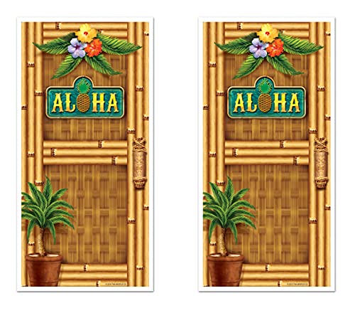 Beistle 2 Piece Aloha Door Covers 30 x 5 - Image 1