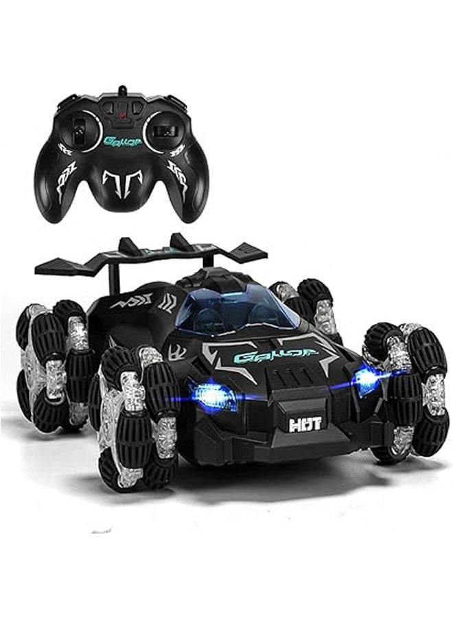 عام سيارة تحكم عن بُعد للأطفال، تتجاوز العقبات وتقوم بالحركات المذهلة من الجهتين، سيارة ألعاب كهربائية بلا أسلاك للمغامرات في الطرق الوعرة. تتميز بسرعتها العالية وضوء الموسيقى، وتعمل بتقنية 2.4G مع شحن كهربائي، مثالية للعب الممتع للأطفال. - Image 1