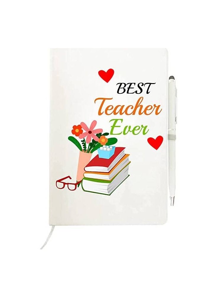 PRINTSHOP4ME Teachers Appreciation Notebook/Pen Gifts for Teachers Day | World Teachers Day |Teachers Day Gifts (Design 8)  - Image 1