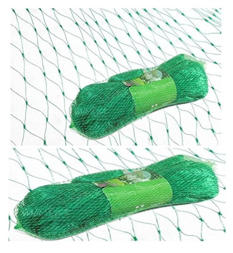 Krisah® 80 X10 Green Anti Bird Net (19 mm Mesh Size) with Cable Ties for Easy Tying (80) - Image 1