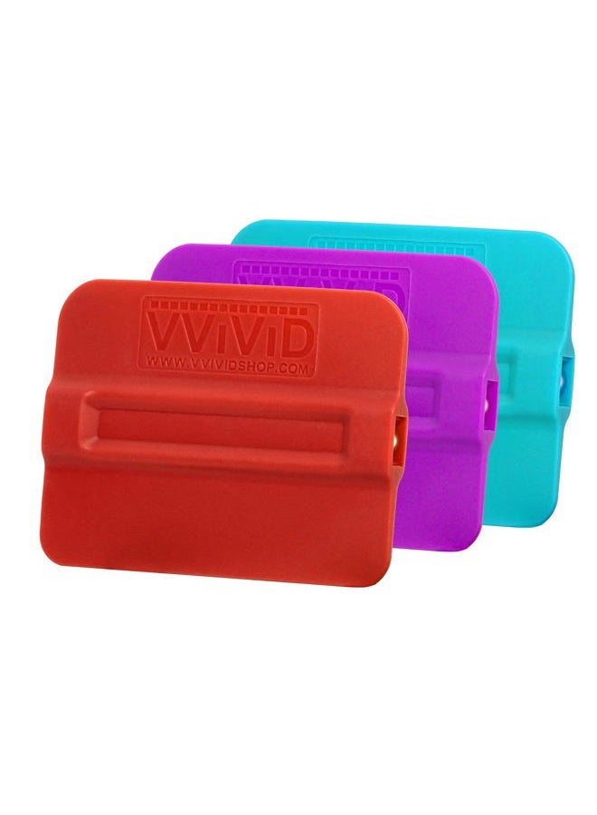 VViViD Magnetic Squeegees Hard, Medium and Soft, Applicator for Vinyl Car Wrap, 3 pcs - Image 1
