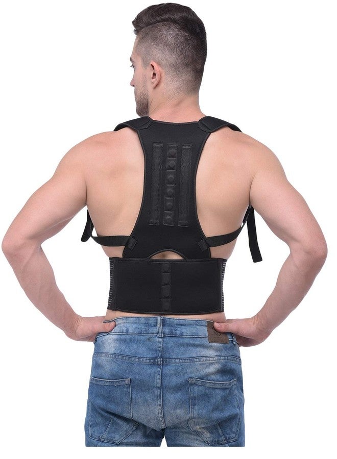 SpiffySky Posture Corrector Shoulder Back Support Belt for Men and Women (Waist Size:32 to 38 Inch) - Image 1