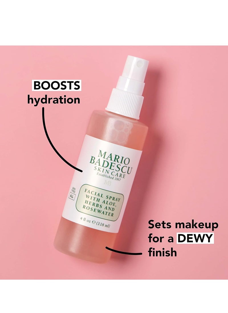 mario badescu skin care - Mario Badescu Facial Spray with Aloe, Herbs and Rose Water for All Skin Types, Face Mist that Hydrates, Rejuvenates & Clarifies - Image 1