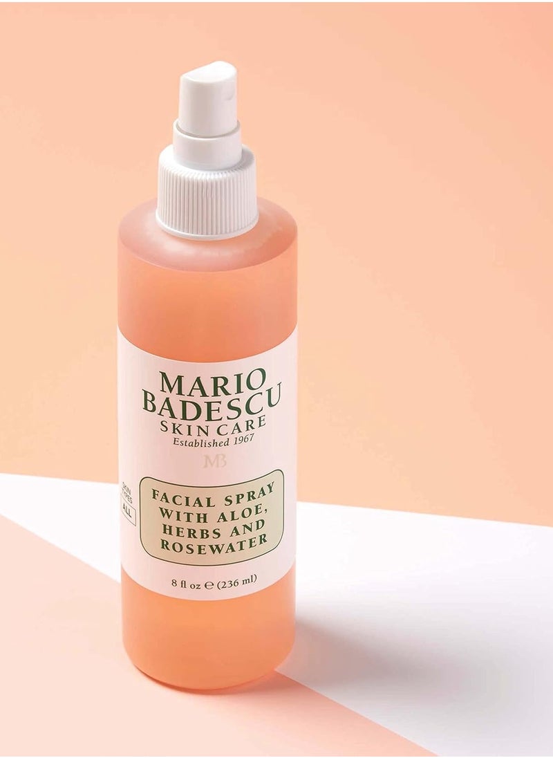 mario badescu skin care - Mario Badescu Facial Spray with Aloe, Herbs and Rose Water for All Skin Types, Face Mist that Hydrates, Rejuvenates & Clarifies - Image 1