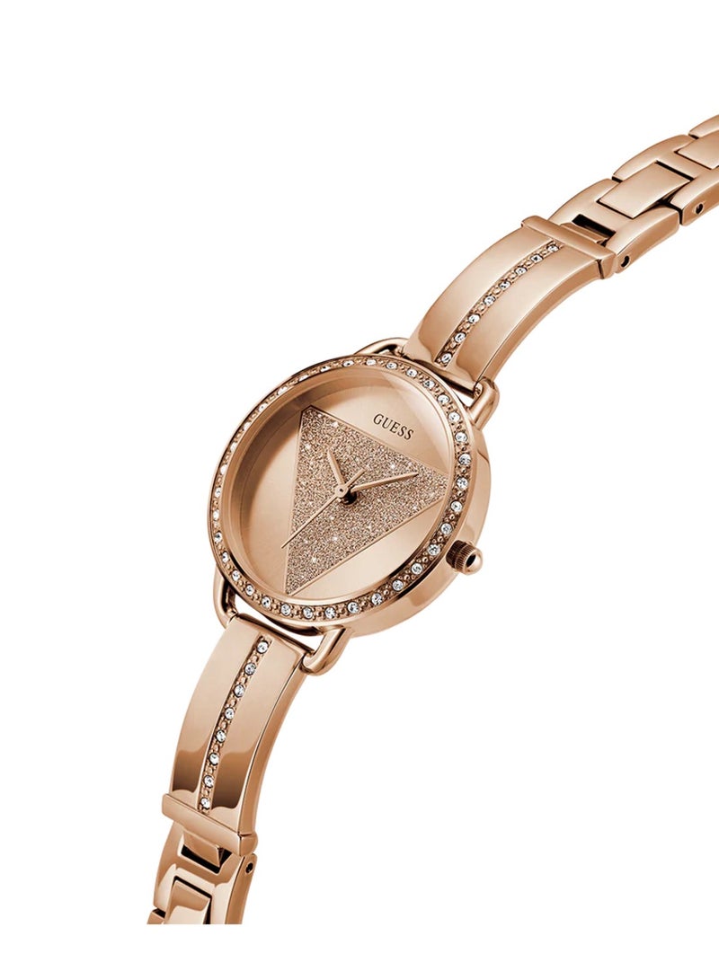 GUESS Women's Tri Bellini Analog Quartz Rose Gold Stainless Steel Watch GW0914L3 - 30mm - Image 2