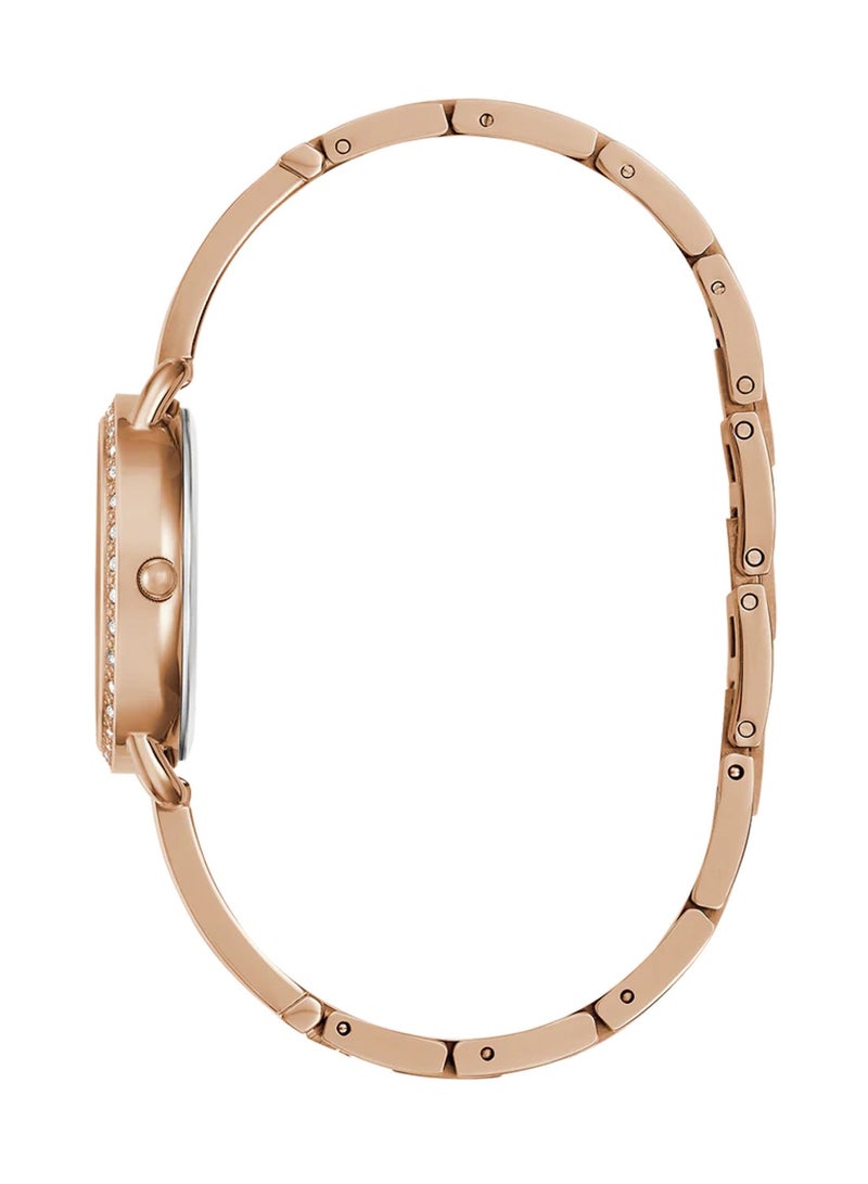 GUESS Women's Tri Bellini Analog Quartz Rose Gold Stainless Steel Watch GW0914L3 - 30mm - Image 3