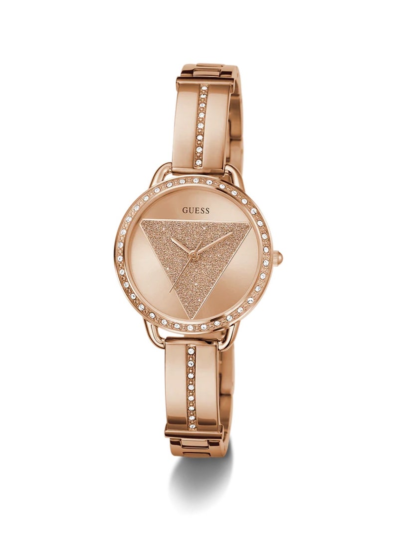 GUESS Women's Tri Bellini Analog Quartz Rose Gold Stainless Steel Watch GW0914L3 - 30mm - Image 5