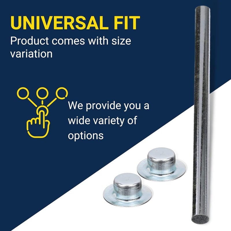 Tie Down | Zinc Boat Trailer Roller Shaft Rod | Corrosion-Resistant Support for Trailer Rollers | Includes 2 Pal Nuts| 5/8" x 9-1/4" - Image 5