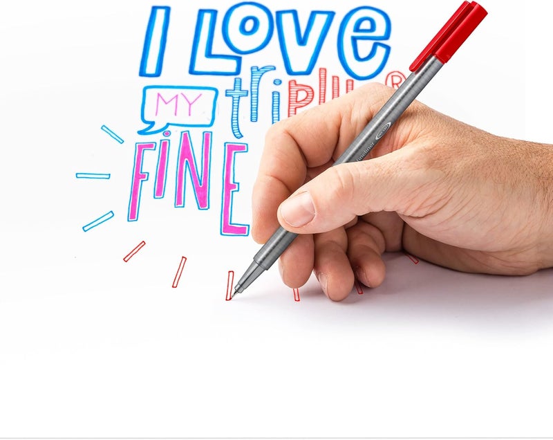 STAEDTLER Triplus Fineliner Celebration Set - 10 Assorted Colours, 0.3mm Line Width, Limited Edition Bonus Pack (8 + 2 FREE) - Image 4