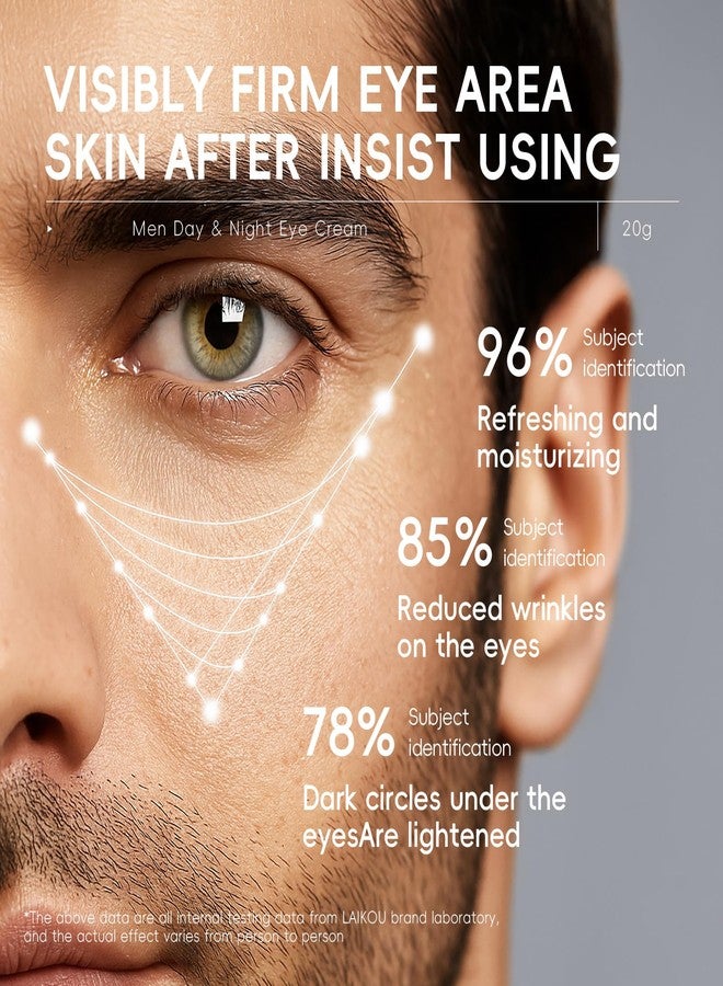 Easilydays Men Revitalizing Eye Cream, Day & Night Refreshing Moisturizing Under Eye Cream with Caffeine, Visibly Firming, Improves Puffy Eyes, Dark Circles and Wrinkles, All Skin Types - Image 3