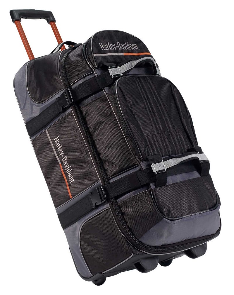HARLEY DAVIDSON Harley-Davidson On Tour Wheeling Equipment Duffel Bag - Midnight Black, Black, 33-Inch, Travel Duffle Bag - Image 1
