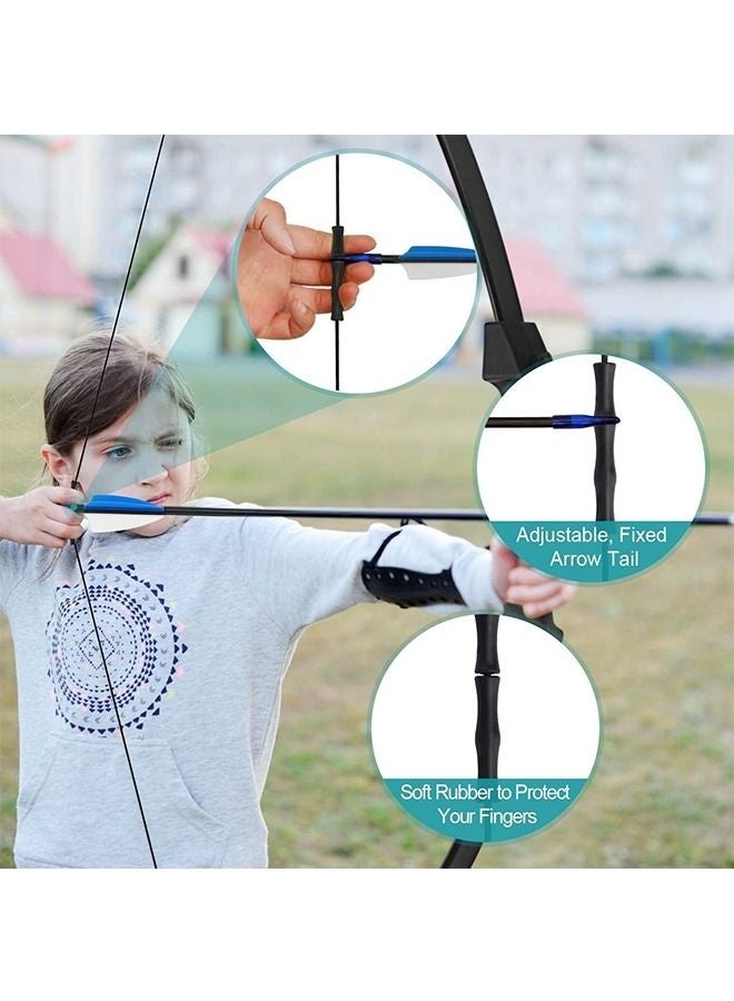 DURKU Kids Bow and Arrow Set, Upgraded Wear-Resistant Youth Bow and Arrow, Kids and Beginner Bow Practice Bow, With 6 Arrows and Accessories, For Outdoor Practice Sports Game Hunting, Easy to Install - Image 5