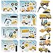 Hxezoc 32 Sheets Make Your Own Construction Vehicle Stickers Creative Truck Game Stickers for Kids Birthday Party Favors DIY Art Crafts Supplies - Image 2